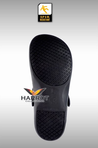 รองเท้ากันลื่น แบบเปิดส้น สีดำ