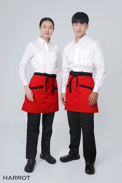 ผ้ากันเปื้อน ครึ่งสั้น สายยาวผูกหน้า