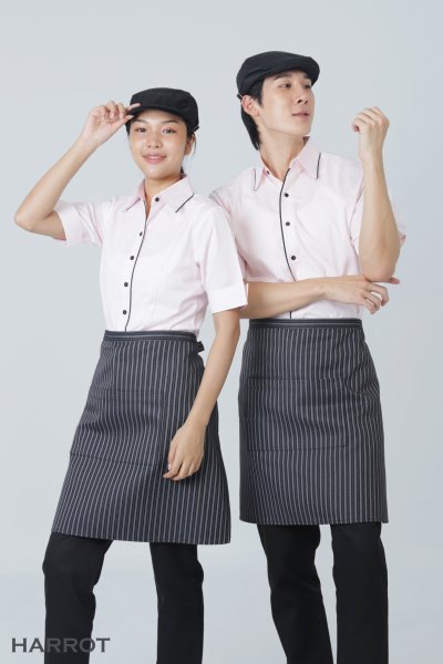 ผ้ากันเปื้อน ครึ่งสั้น ลาย GM