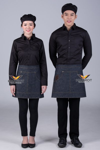 ผ้ากันเปื้อน ครึ่งสั้น ยีนส์