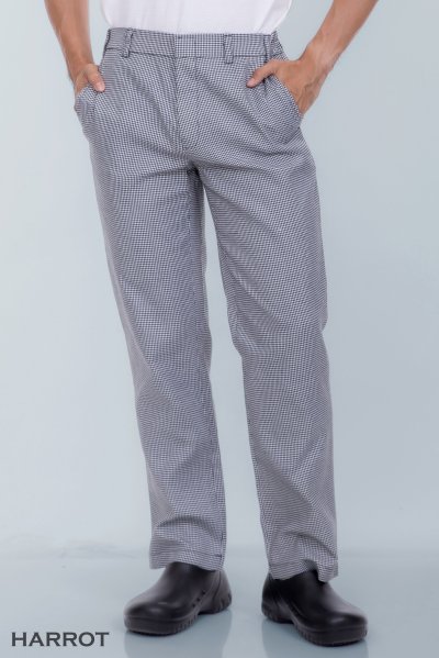 กางเกง ลายสก๊อต เอวยางยืดด้านข้าง