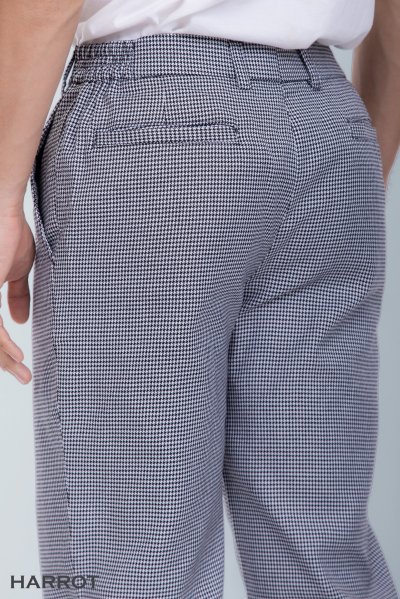 กางเกง ลายสก๊อต เอวยางยืดด้านข้าง