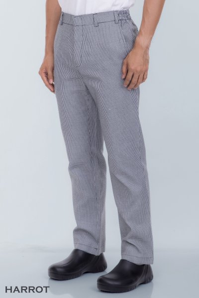 กางเกง ลายสก๊อต เอวยางยืดด้านข้าง