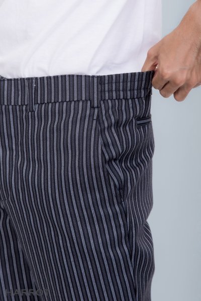 กางเกง ลาย GM ขาว-ดำ เอวยางยืดด้านข้าง