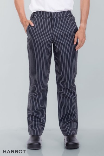 กางเกง ลาย GM ขาว-ดำ เอวยางยืดด้านข้าง