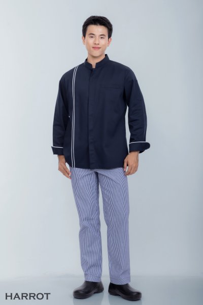 กางเกง ลายริ้ว ลอนดอน เอวยางยืดด้านข้าง