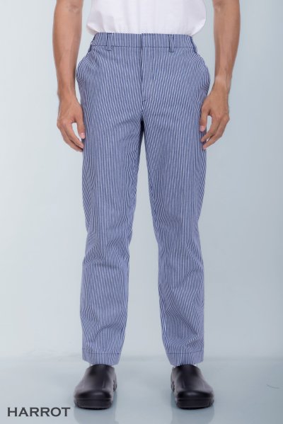 กางเกง ลายริ้ว ลอนดอน เอวยางยืดด้านข้าง