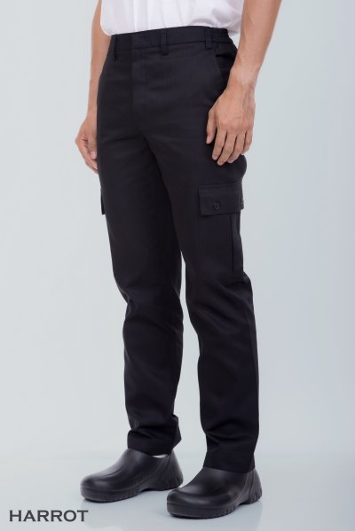 กางเกงช่าง เอวยางข้าง กระเป๋า 6 ใบ