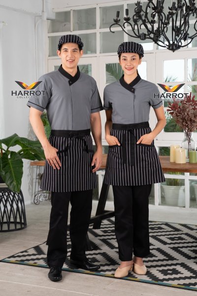 เสื้อพนักงานเสิร์ฟ คอป้าย