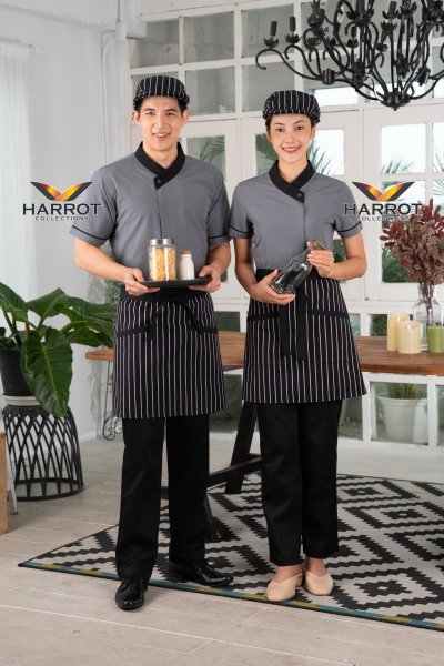 เสื้อพนักงานเสิร์ฟ คอป้าย