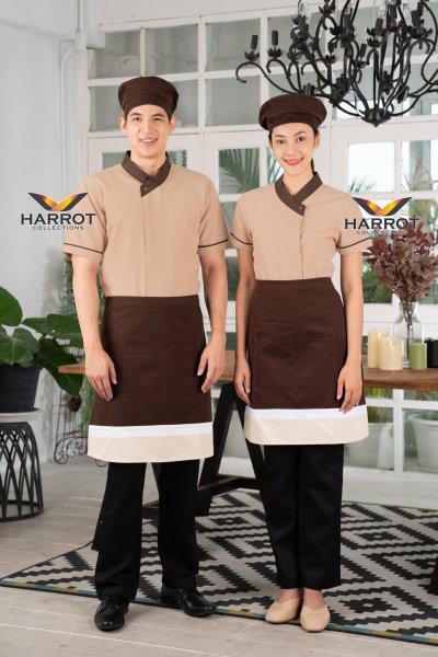 เสื้อพนักงานเสิร์ฟ คอป้าย