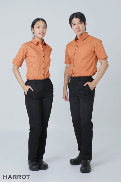 เสื้อพนักงานเสิร์ฟ คอเชิ้ต แต่งกุ๊น