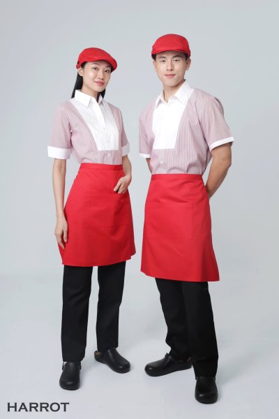 เสื้อพนักงานเสิร์ฟ ยูโรลายริ้ว