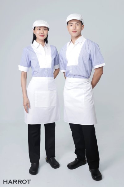 เสื้อพนักงานเสิร์ฟ ยูโรลายริ้ว