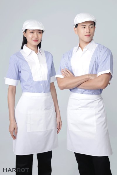เสื้อพนักงานเสิร์ฟ ยูโรลายริ้ว
