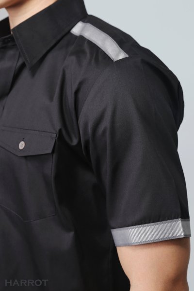 เสื้อพนักงานเสิร์ฟ รุ่นเอฟวัน แขนสั้น