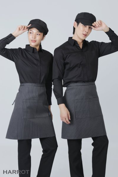 เสื้อพนักงานเสิร์ฟ คอเชิ้ต แขนยาว