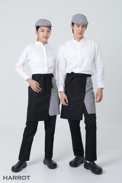 เสื้อพนักงานเสิร์ฟ คอจีน แขนยาว