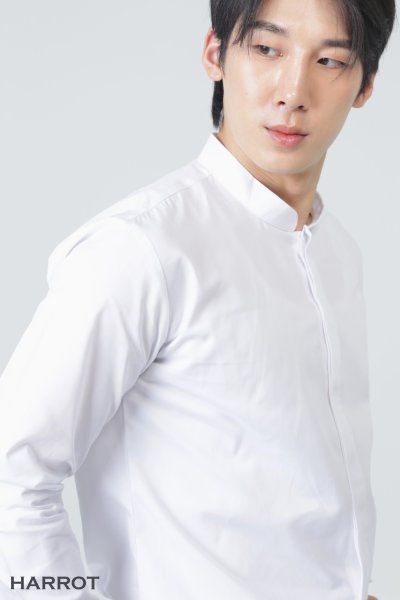 เสื้อพนักงานเสิร์ฟ คอจีน แขนยาว