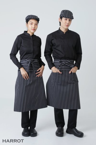 เสื้อพนักงานเสิร์ฟ คอจีน แขนยาว