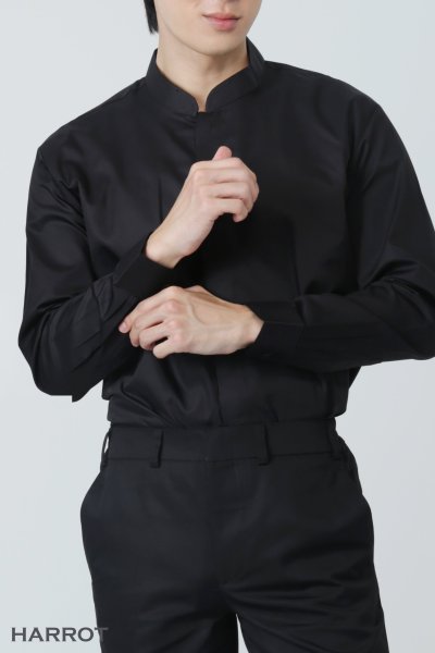 เสื้อพนักงานเสิร์ฟ คอจีน แขนยาว