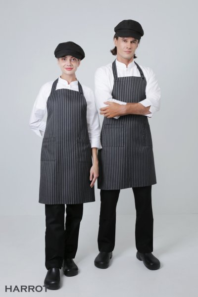 ผ้ากันเปื้อน ผ้ากันเปื้อนเชฟ เต็มตัว ลาย GM