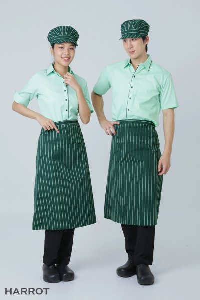 ผ้ากันเปื้อน ครึ่งยาว ลายลาครัว