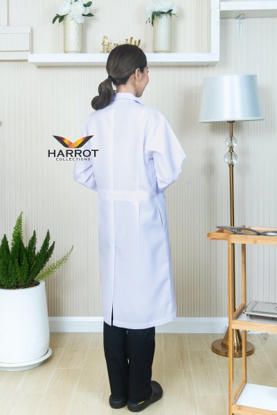 เสื้อกาวน์ยาว แขนยาว ปลายแขนปล่อย