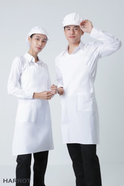 ผ้ากันเปื้อน เต็มตัว สีล้วน