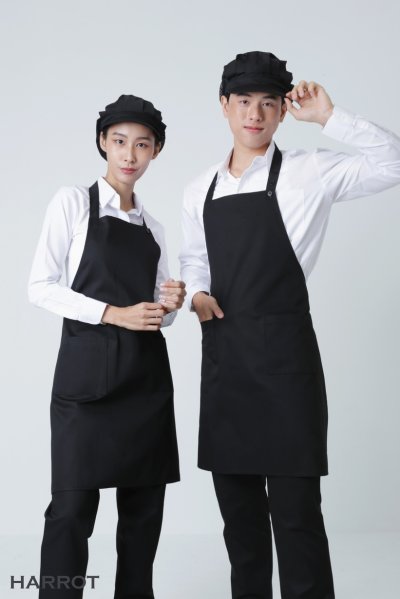 ผ้ากันเปื้อน เต็มตัว สีล้วน