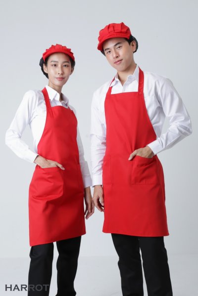 ผ้ากันเปื้อน เต็มตัว สีล้วน