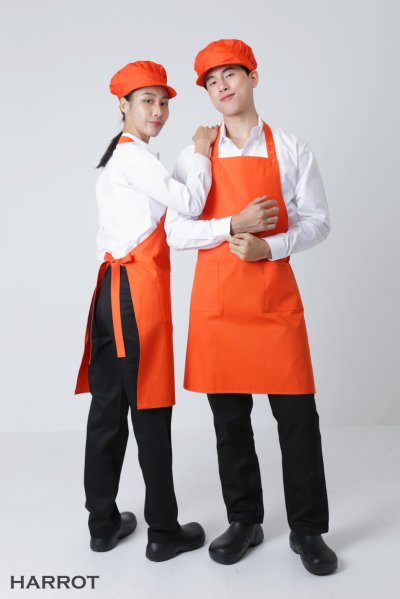 ผ้ากันเปื้อน เต็มตัว สีล้วน