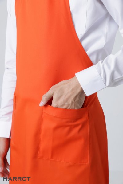 ผ้ากันเปื้อน เต็มตัว สีล้วน