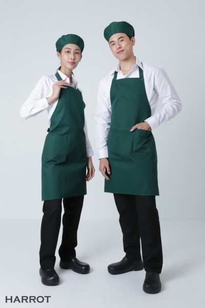 ผ้ากันเปื้อน เต็มตัว สีล้วน