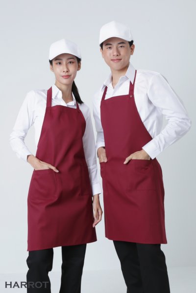 ผ้ากันเปื้อน เต็มตัว สีล้วน