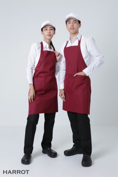 ผ้ากันเปื้อน เต็มตัว สีล้วน