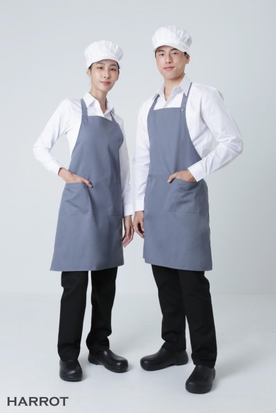 ผ้ากันเปื้อน เต็มตัว สีล้วน