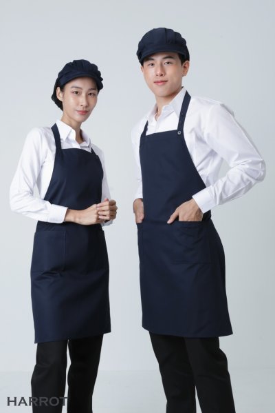 ผ้ากันเปื้อน เต็มตัว สีล้วน