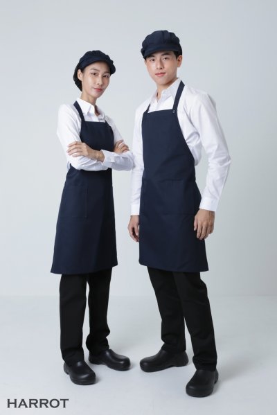 ผ้ากันเปื้อน เต็มตัว สีล้วน