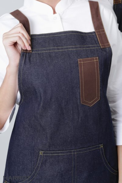 ผ้ากันเปื้อน เต็มตัว ยีนส์