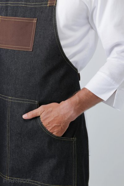 ผ้ากันเปื้อน เต็มตัว ยีนส์