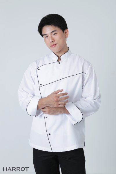 เสื้อเชฟ แขนยาว สกายไลน์
