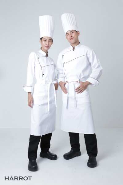 เสื้อเชฟ แขนยาว สกายไลน์