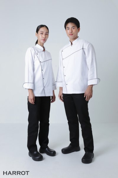เสื้อเชฟ แขนยาว สกายไลน์