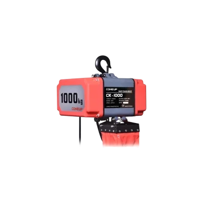 รอกโซ่ไฟฟ้า COMEUP รุ่น CK1000 ขนาด 1 TON ระยะยก 3M. มาพร้อมสวิตซ์ฉุกเฉิน
