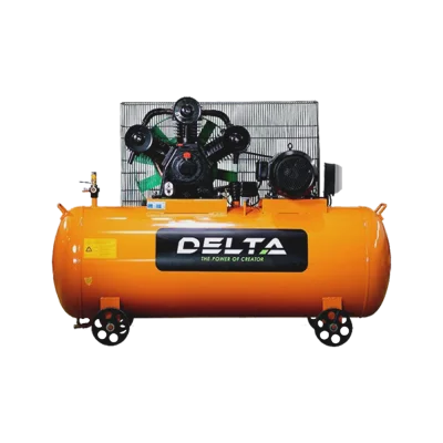 ปั๊มลมลูกสูบ DELTA 10 แรงม้า รุ่น DB1000 ถังลม 500 ลิตร ไฟฟ้า 380V สำหรับงานอุตสาหกรรมหนัก