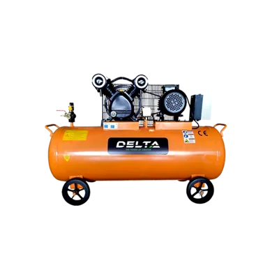 ปั๊มลมลูกสูบ Delta DB200 ขนาด 2HP ถังลม 150 ลิตร ไฟ 220V/380V สำหรับงานช่าง