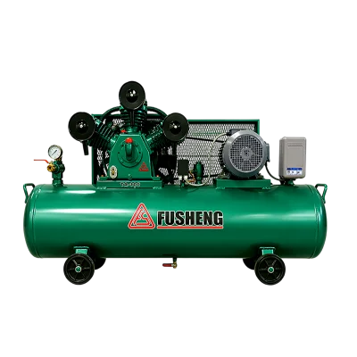 ปั๊มลมลูกสูบฟูเช็ง FUSHENG ขนาด 10 แรงม้า รุ่น TA100-500 ไฟฟ้า 380V ถังลม 500 ลิตร