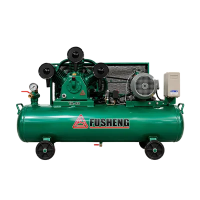 ปั๊มลมลูกสูบฟูเช็ง FUSHENG ขนาด 5 แรงม้า รุ่น TA80-300 ไฟฟ้า 380V ถังลม 300 ลิตร