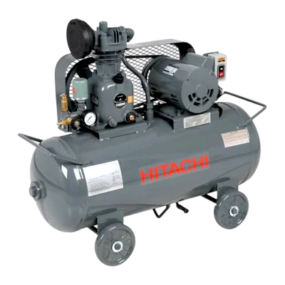 ปั๊มลมลูกสูบ Hitachi รุ่น 0.75P-9.5VSL5A 1HP ไฟ 220V สำหรับงานช่างและอุตสาหกรรม